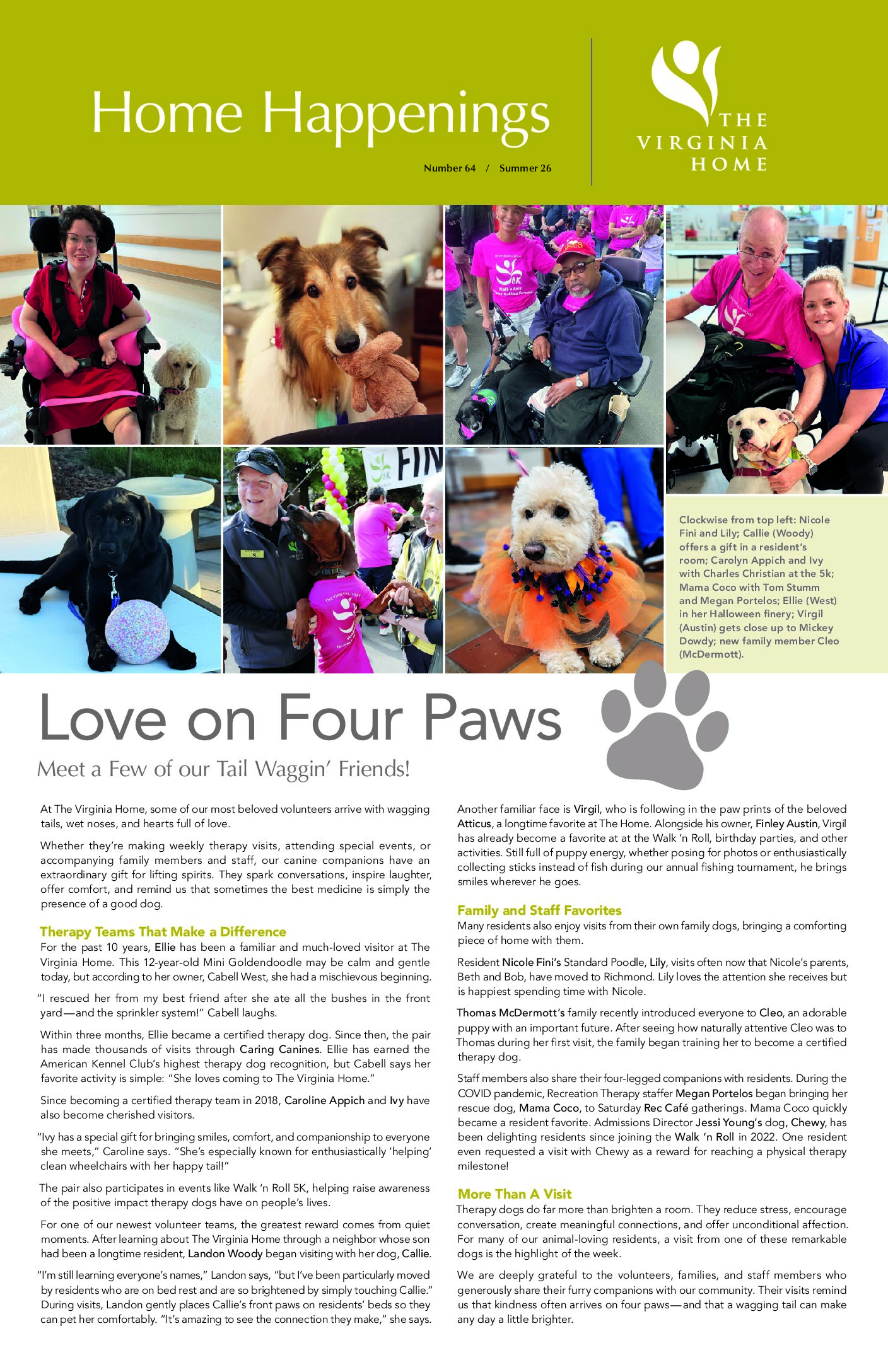 Love on Four Paws – Summer 2026 News